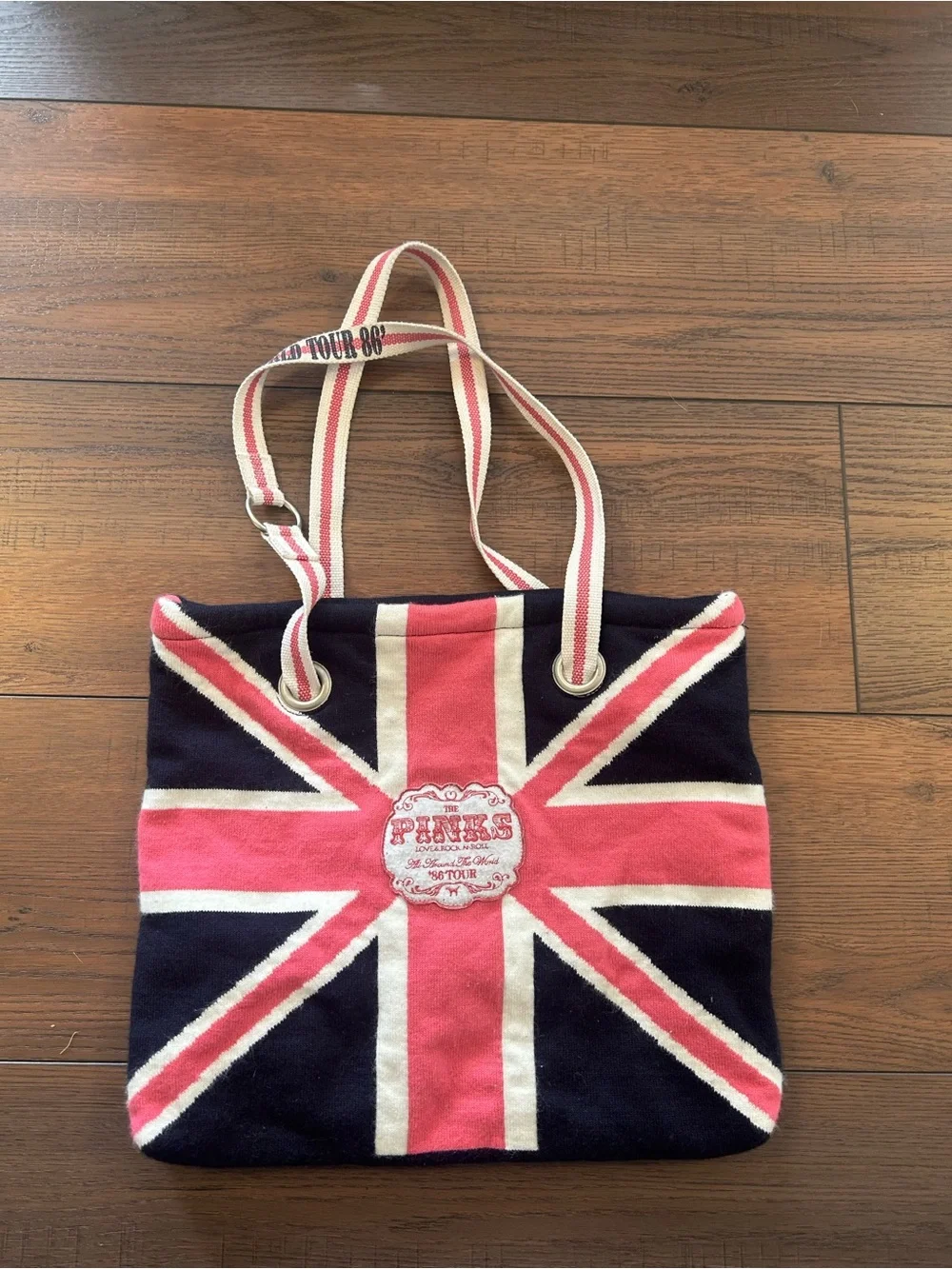 Victoria’s Secret “The Pinks Love & Rock N Roll Around The World ‘86 Tour Tote